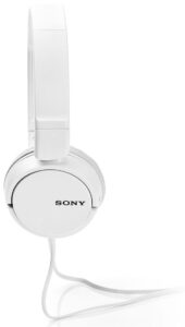MDR-ZX110A On Ear Stereo Wired Headphones (White), Without Mic
