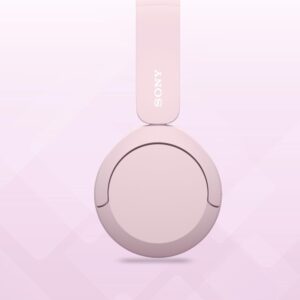 WH-CH520 Wireless Bluetooth Headphones On Ear with Mic, Up to 50Hrs Battery-Pink
