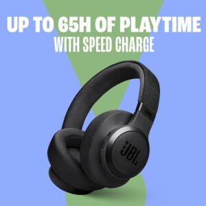 Live 770NC Wireless Over Ear Headphones with True Adaptive Noise Cancelling, Smart Ambient, Spatial Sound, Multipoint Connect, PersoniFi 2.0, Customized EQ, Google Fast Pair, BT 5.3 Blue