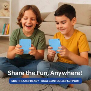 G5 500-in-1 Retro Handheld Game Console for Kids – 2 Players Classic TV-Compatible Game Box with Controller – Multicolor