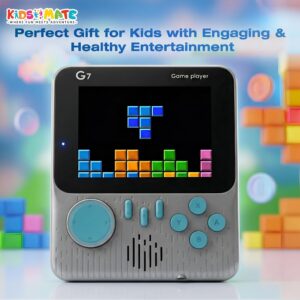 Handheld Gaming Console Video Game for Kids with 666 Built-in Retro Games | Rechargeable Battery, Compact Design with TV Connectivity for Big Screen Play | Ideal for Fun & Learning (Grey)