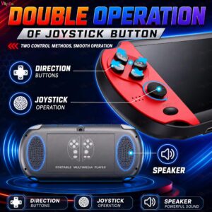 Handheld Game Players | 4.3In X7 Video Game Console | Double Rocker 8GB Memory Built in 10000 Games MP5 Multifunctional Inbuilt Camera