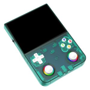 R36 Ultra X Portable Retro Gaming Console with 4.5" HD Display, RGB Light Ring Joysticks, Vibration Feedback, Rechargeable Handheld Console