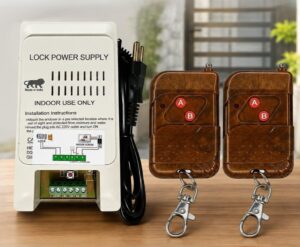 Digital Secure System WiFi Smart Door Lock Controller Power Supply with 2 Remotes (Compatible with Alexa & Google & iOS)