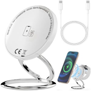 Wireless Charger Stand, Foldable Magnetic 3 in 1 Charging Station for Multiple Devices, Phone Stand and Holder,Compatible with iPhone 13~17 Series