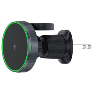 Magnetic Wireless Car Charger Compatible with MagSafe and Qi, 15W
