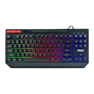 Cruiser K2 Multi Function Gaming Keyboard with 90 Keys Including 3 Dedicated Multimedia Keys, Rainbow Backlight, Spill Resistant, PVC Cable, Durable Body (Black)